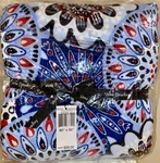 Vera Bradley Throw Blanket Fleece Fireworks Medallion 80 X 50 Nwt #12408-R46. Fixed Price $44.95.