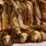 Luxury Faux Fur Throw Blanket W/ Reversible Design Couch Bed 84"X58". Fixed Price $69.49.