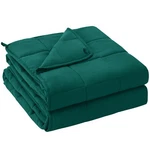Yescool 15LB Queen Weighted Blanket, Dark Green, Breathable Cooling, Heavy. Fixed Price $80.99.