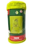 Dr Seuss The Grinch Throw Blanket 46X60 Soft Fleece Christmas. Fixed Price $29.95.
