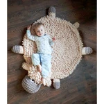 Handmade Crochet Sheep Baby Play Mat Plush Rug Nursery Decor Shower Gift. Fixed Price $320.00.