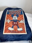 Walt Disney World Mickey Mouse Throw Fleece Blanket With String Backpack Nwt. Fixed Price $25.50.