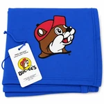Buc-ee's Pro Weave Royal Blue Sweatshirt Throw Blanket Beaver Mascot Logo Nwt. Fixed Price $27.99.