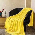 Jiahannha Yellow Throw Blanket Fleece 50"X60",SUPER Soft Cozy Plush. Fixed Price $19.75.