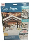Snowy Natvity Scene Paper Kit Build Water Watch Get Covered New. Fixed Price $9.88.