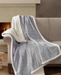 Madison Park Elma Embossed Plush Throw, 60" X 70"- Gray. Fixed Price $39.99.