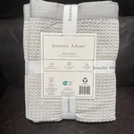 Jennifer Adams All Season Classic Waffle Weave Throw 60 X 70 Silver Gray. Fixed Price $25.00.