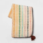 Ev Lgbt Pride Rainbow Stripes Multicolor Corner Tassels Plush Throw Blanket. Fixed Price $13.56.