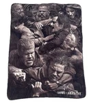 2014 Sons Of Anarchy Fleece Throw Blanket 45 X 58 100% Polyester Soa. Fixed Price $28.80.