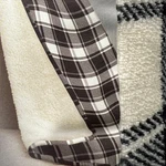 Sunbeam Microplush Sherpa Heated Throw Blanket 50X60 Black Plaid 4 Auto Off. Fixed Price $61.18.
