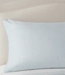 Calvin Klein King Pillowcases Light Gray Blue Floral Pin Dot 100% Cotton Sateen. Fixed Price $34.99.