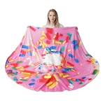 Battilo Home 71 Inch Pink Donut Blanket Adult And Kids, Soft Comfortable. Fixed Price $33.49.