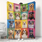 Brand New Dog Breed Collage Throw Blanket Pet Lover Fleece 50X60 Cozy Gift. Fixed Price $28.99.