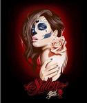 Sullen Men's Muerta Rose Plush Blanket Black Queen Size. Fixed Price $34.99.