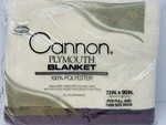 Cannon Plymouth Blanket 100% Polyester Full/twin Size 72IN X 90IN Sealed Package. Fixed Price $28.49.
