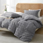 Mildly Waffle Weave Duvet Cover Set Grey Tufted 100% Wa... Fast Ship. Fixed Price $31.99.