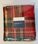 North Shore Living Reversible Plush Plaid Throw Blanket 80"X70" Red/black/white. Fixed Price $15.00.