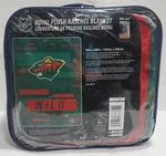 Minnesota Wild 60" By 80" Plush Digitize Twin Size Raschel Blanket - Nhl. Fixed Price $44.99.