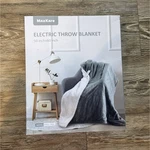Maxkare Electric Throw Blanket 50X60 In Gray White MKGL-TR01. Fixed Price $30.00.