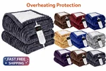 Electric Heated Throw Blanket 50X60 Flannel Sherpa 10 Levels Auto Shut Off. Fixed Price $32.89.