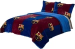 Fcbarcelona 2PC Twin Blanket Set With Sherpa Lining And 1 Pillow Sham. Fixed Price $65.99.