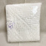 Restoration Hardware Belgian Linen Diamond Stitch Quilt Euro Pillow Sham White. Fixed Price $79.99.