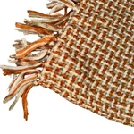 Threshold 50 X 60 Orange Gray Ivory Woven Throw Blanket Soft Acrylic. Fixed Price $14.99.