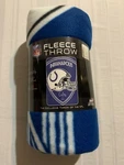 Indianapolis Colts Nfl Fleece Throw Blanket 50" X 60" Northwest Company. Fixed Price $25.00.