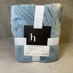 Home Expressions Velvet Plush Solid Throw Blanket (50"X60") - Dark Teal Blue. Fixed Price $21.84.