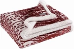 Eddie Bauer - Blanket, Soft Fleece Throw, San Juan Red Clay/white. Fixed Price $22.99.