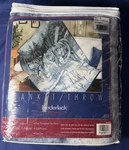 Vintage Biederlack Wolf Throw Blanket James Hautman 60 X80 Wolves New Old Stock. Fixed Price $124.95.