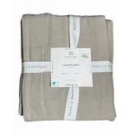 Docofil Queen Cotton Blanket Beige Chevron Machine Washable Made Portugal. Fixed Price $60.00.