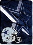 Nfl Dallas Cowboys Super Soft Royal Plush Raschel Throw Blanket 60"X80". Fixed Price $49.99.