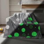 Grey Volleyball Blanket Glow The Dark Flannel Throw For Kids 50X60 Inch. Fixed Price $30.60.