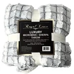 New Royal Luxe Blanket 50 X60 Black Super Soft Plush Sherpa Throw Micro-mink. Fixed Price $37.95.