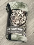 Wild Frontier White Tiger Plush Throw Blanket 50X60 Soft Fleece New. Fixed Price $17.99.