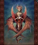 New Copperwing Anne Stokes Plush Throw Gift Blanket Sherpa Dragon & Red Fairy. Fixed Price $17.72.