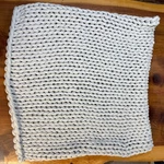 New Bearaby Throw Heavy Blanket Cotton Napper 20 Lb Tags Gray Knit Weighted. Fixed Price $199.99.