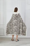 Regal Comfort - Safari Leopard Faux Fur Sherpa Wearable Blanket 50"X70". Fixed Price $44.99.
