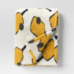 50" X 60" Pickleball Plush Sport Print Throw Blanket Ivory-yellow #8554. Fixed Price $10.36.