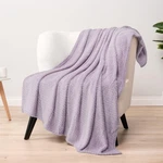 Pavilia Waffle Textured Fleece Throw Blanket For Couch Sofa, Lavender Light. Fixed Price $23.79.