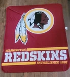 Washington Redskins Northwest Fleece 60X80 Royal Plush Raschel Blanket. Fixed Price $24.99.