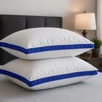 Pack Of 2 Bed Pillows Quilted Hotel Quality Down Alternative Gusseted. Fixed Price $26.99.