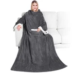 Pavilia Blanket With Sleeves For Women Adults, Fleece, Charcoal. Fixed Price $28.41.