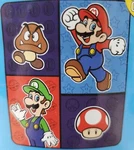 Brand New Rare 2010 Nintendo Super Mario Bros. Plush Throw Fleece Blanket 50X60. Fixed Price $24.95.