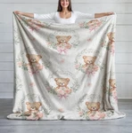 Modern Sherpa Blanket Soft Classic Living Room Throw. Fixed Price $64.00.