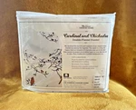 "double Flannel Blanket" - Vermont Country Store Cardinal & Chickadee Full. Fixed Price $65.00.