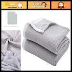 Soft Cotton Muslin Throw Blanket Breathable 4-LAYER Gauze For Bed & Sofa, Twin. Fixed Price $67.99.