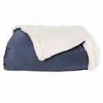 Northcrest Home Blue Micromink Sherpa Twin Blanket Reversible Soft Bedding. Fixed Price $42.99.