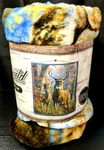 Plush Throw Blanket 50" X 60" American Heritage Royal Deer Forest Monarch Artist. Fixed Price $30.79.